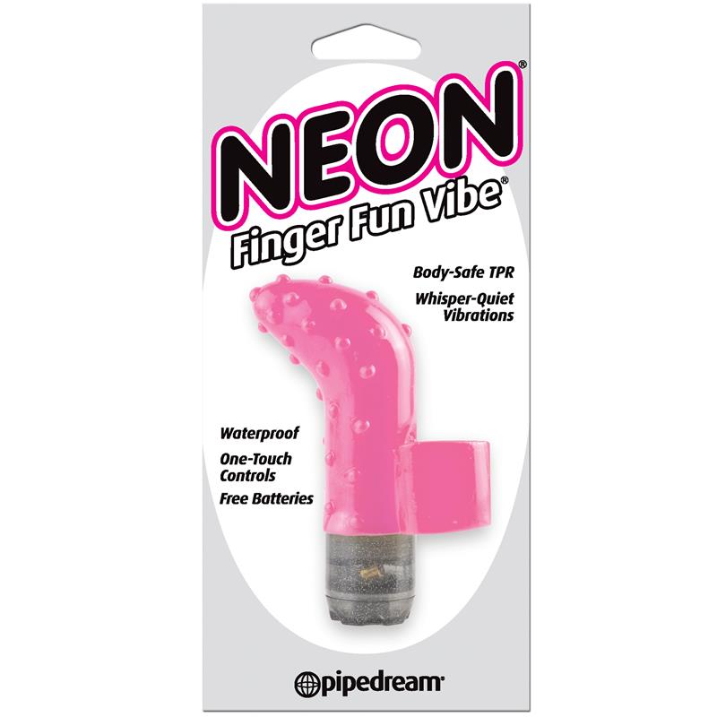 NEON - MINI VIBRADOR FINGER FUN ROSA