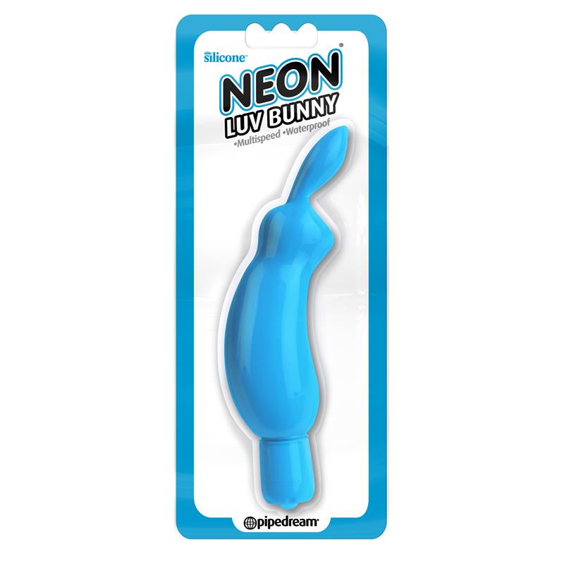 NEON - MINI VIBRADOR LUV BUNNY AZUL
