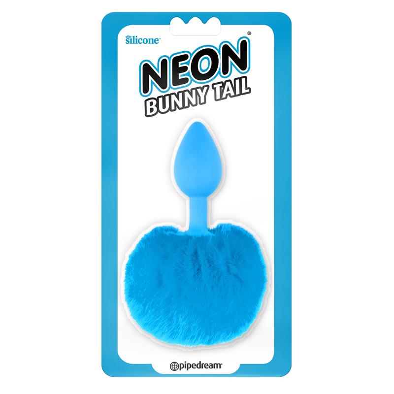 NEON - PLUG ANAL CON COLA AZUL
