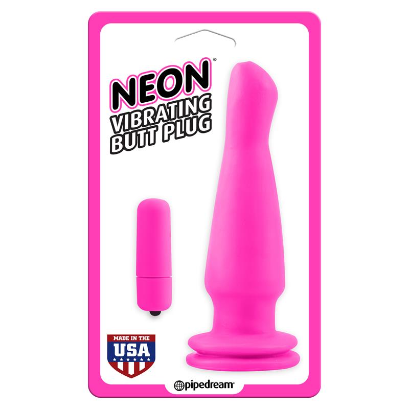 NEON - PLUG ANAL VIBRADOR ROSA