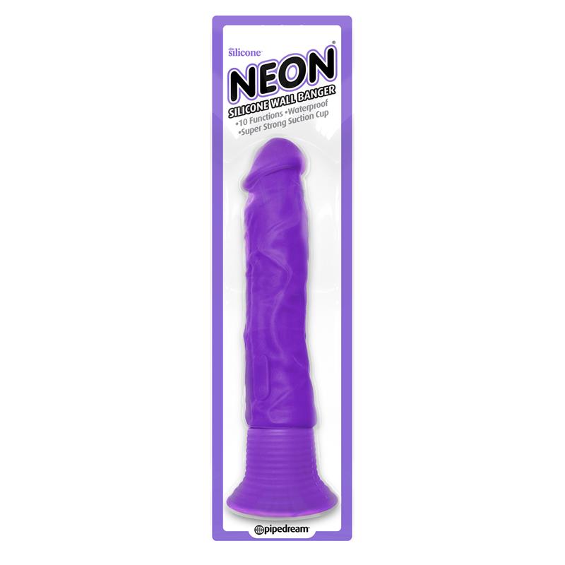 NEON - VIBRADOR DE SILICONA WALL BANGER PÚRPURA