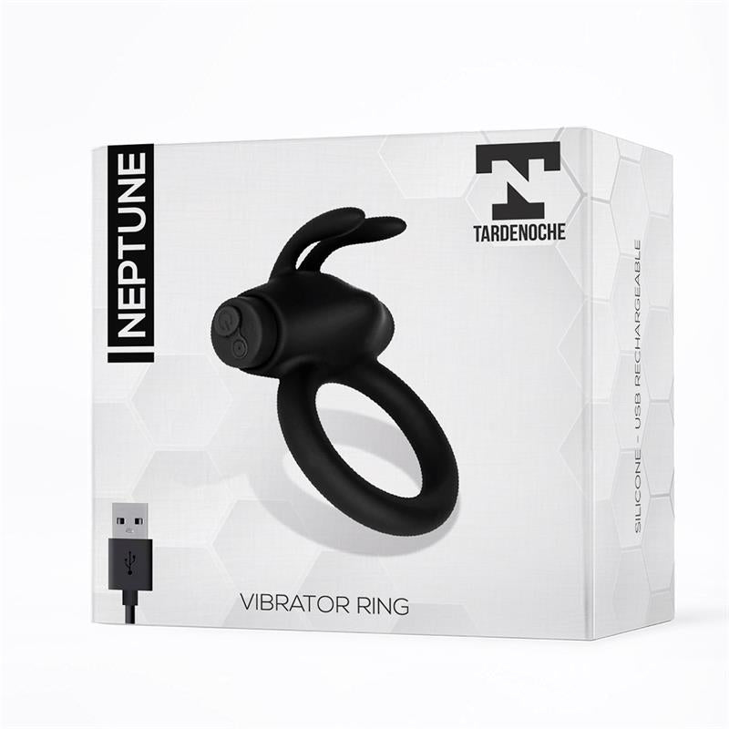 TARDENOCHE - NEPTUNE ANILLO VIBRADOR SILICONA RECARGABLE USB