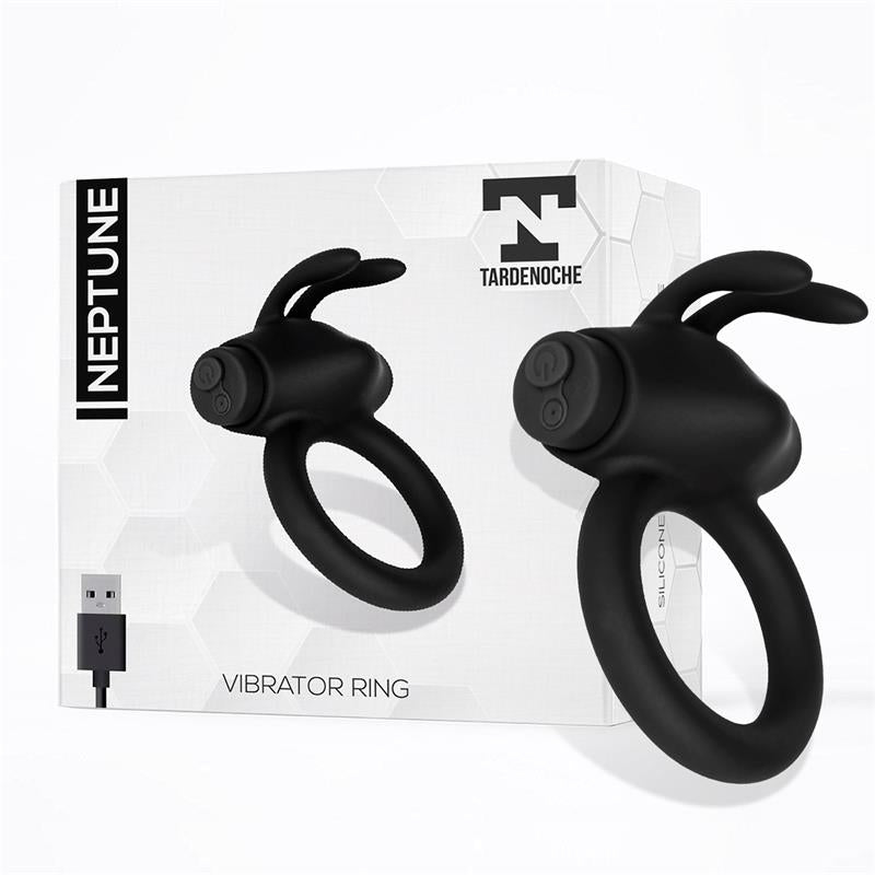 TARDENOCHE - NEPTUNE ANILLO VIBRADOR SILICONA RECARGABLE USB
