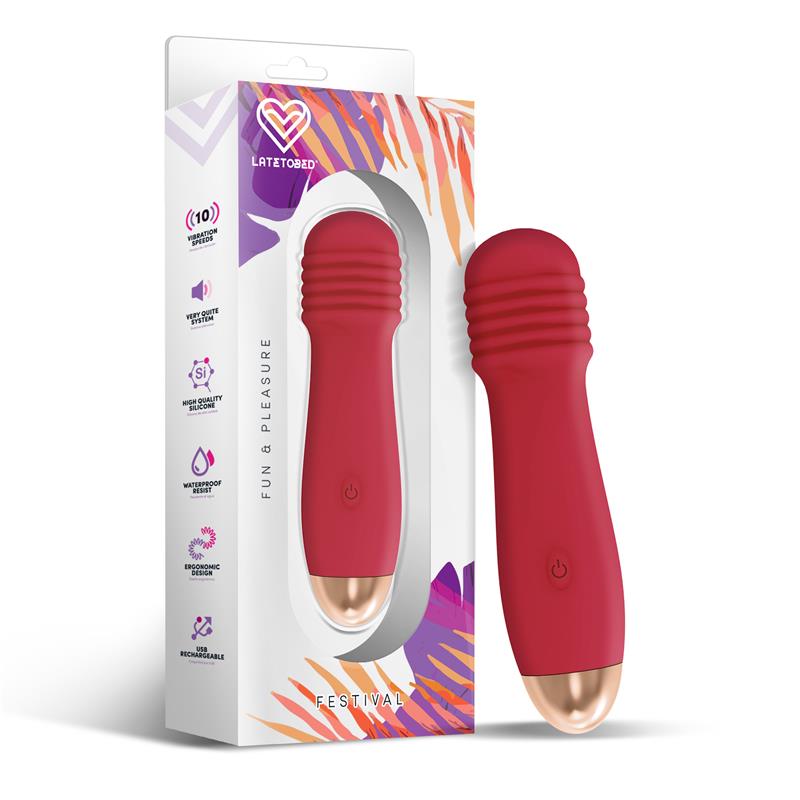 FESTIVAL - NESTA ESTIMULADOR 10 VELOCIDADES RUST RED
