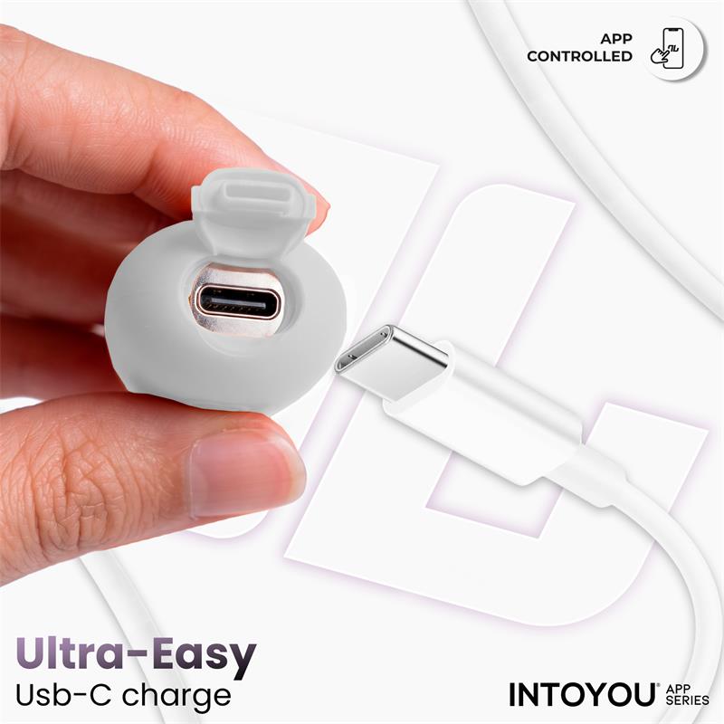 INTOYOU APP SERIES - NEXEGG HUEVO VIBRADOR SILICONA DOBLE CAPA APP BEIGE/ROSA
