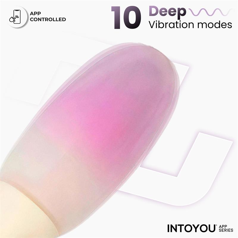 INTOYOU APP SERIES - NEXEGG HUEVO VIBRADOR SILICONA DOBLE CAPA APP BEIGE/ROSA