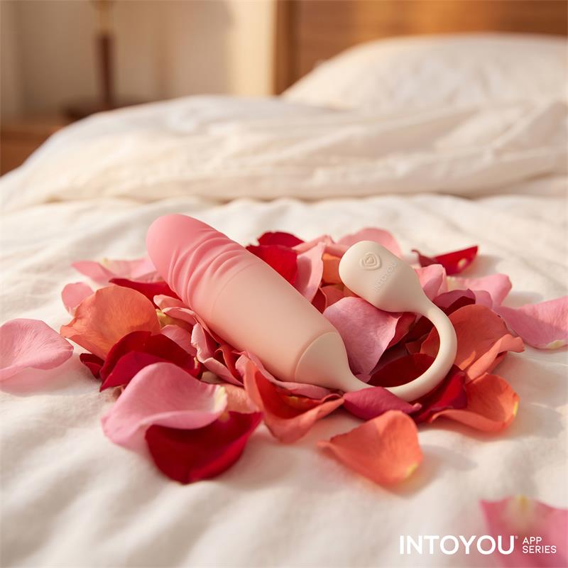 INTOYOU APP SERIES - NEXEGG MOTION HUEVO VIBRADOR CON THRUSTING APP BEIGE/ROSA