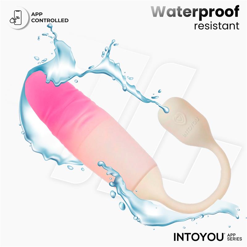 INTOYOU APP SERIES - NEXEGG MOTION HUEVO VIBRADOR CON THRUSTING APP BEIGE/ROSA