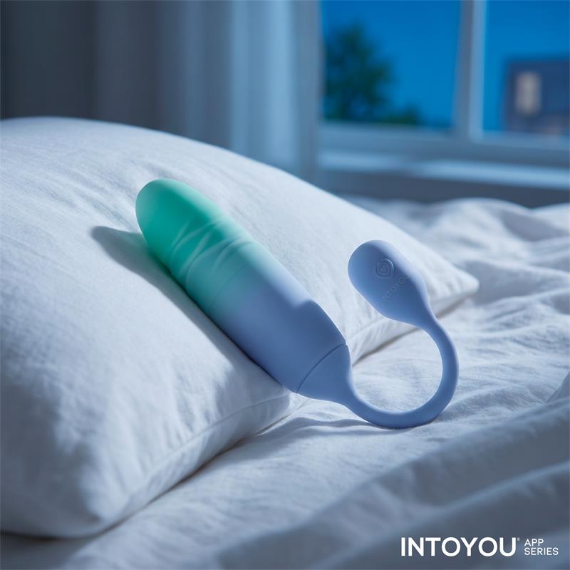 INTOYOU APP SERIES - NEXEGG MOTION HUEVO VIBRADOR CON THRUSTING APP LILA/PISTACHO