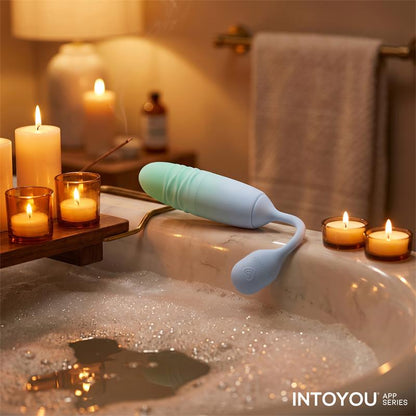INTOYOU APP SERIES - NEXEGG MOTION HUEVO VIBRADOR CON THRUSTING APP LILA/PISTACHO