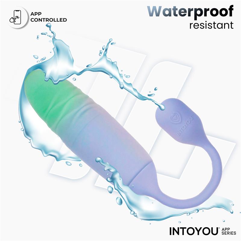 INTOYOU APP SERIES - NEXEGG MOTION HUEVO VIBRADOR CON THRUSTING APP LILA/PISTACHO