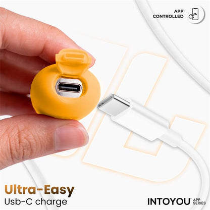 INTOYOU APP SERIES - NEXEGG MOTION HUEVO VIBRADOR CON THRUSTING APP NARANJA/ROSA