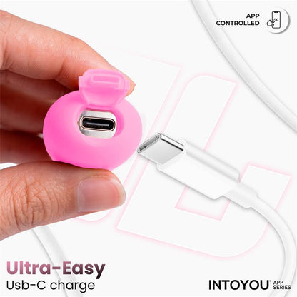 INTOYOU APP SERIES - NEXEGG MOTION HUEVO VIBRADOR CON THRUSTING APP ROSA/TURQUESA