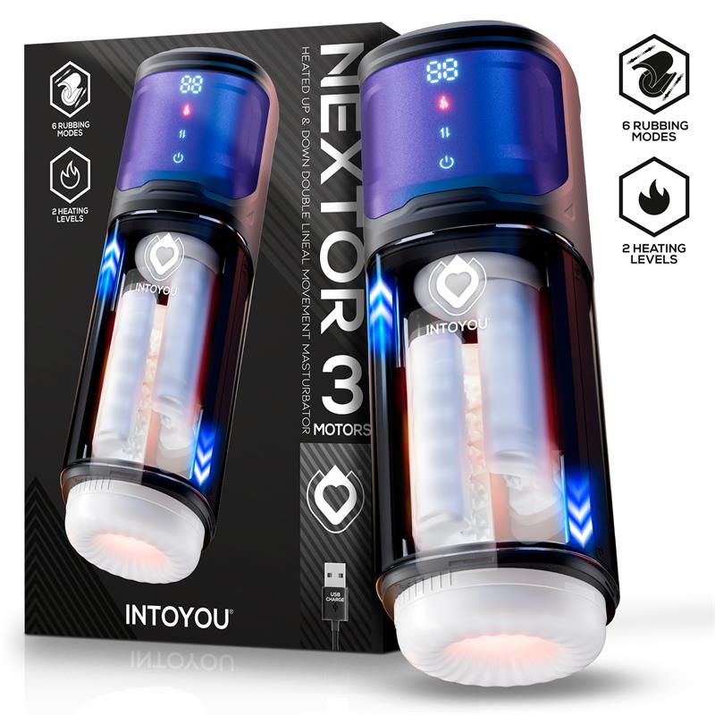 INTOYOU - NEXTOR MASTURBADOR AUTOMÁTICO AVANZADO, FUNCIÓN FRICCIÓN Y CALOR