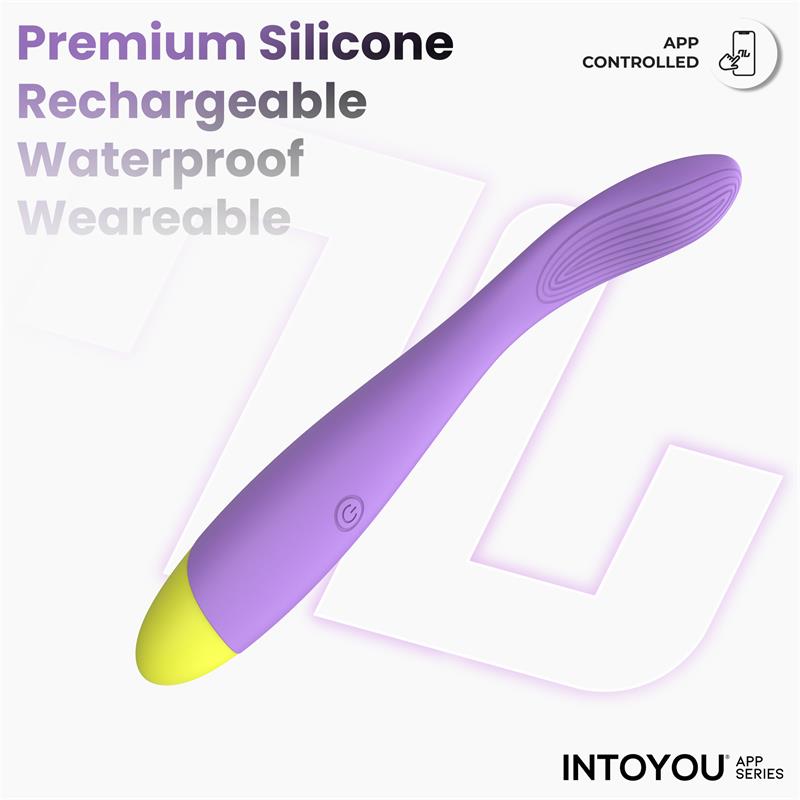 INTOYOU APP SERIES - NEYA VIBRADOR PUNTO G CON APP PÚRPURA