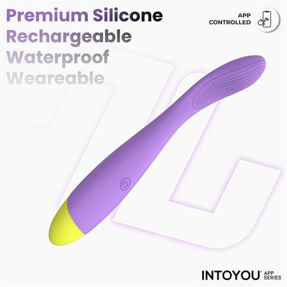 INTOYOU APP SERIES - NEYA VIBRADOR PUNTO G CON APP PÚRPURA