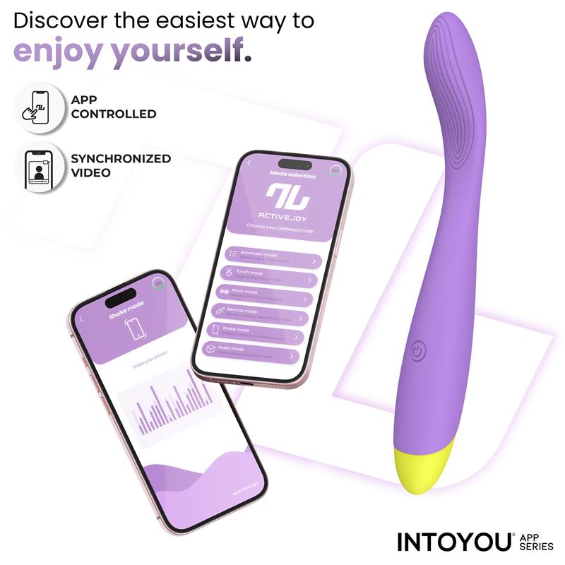 INTOYOU APP SERIES - NEYA VIBRADOR PUNTO G CON APP PÚRPURA