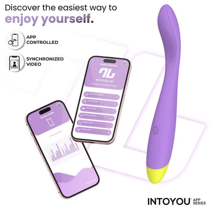 INTOYOU APP SERIES - NEYA VIBRADOR PUNTO G CON APP PÚRPURA
