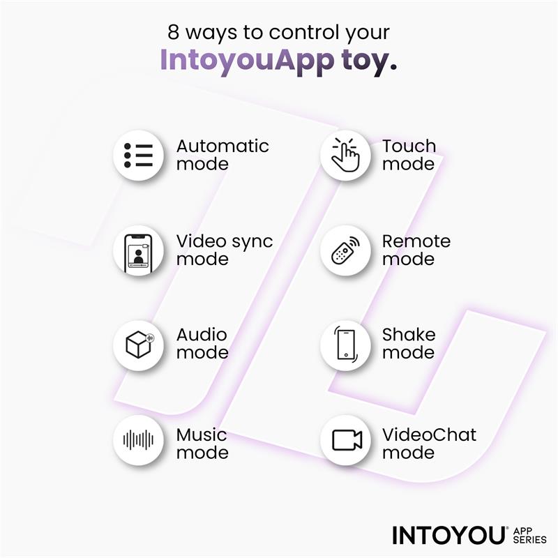 INTOYOU APP SERIES - NEYA VIBRADOR PUNTO G CON APP PÚRPURA