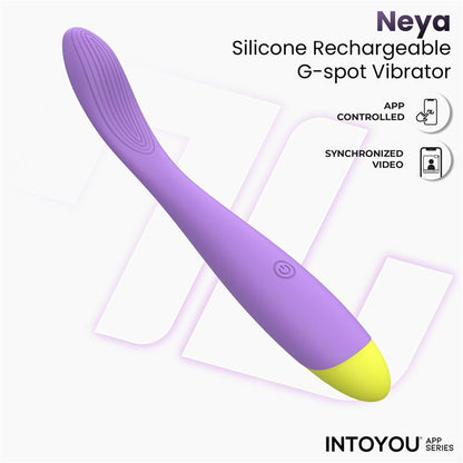 INTOYOU APP SERIES - NEYA VIBRADOR PUNTO G CON APP PÚRPURA