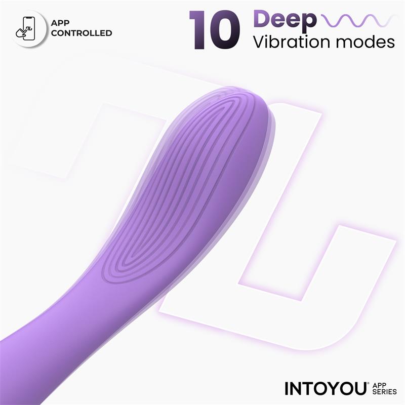 INTOYOU APP SERIES - NEYA VIBRADOR PUNTO G CON APP PÚRPURA