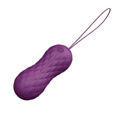 LATETOBED - NIMA HUEVO VIBRADOR CON MOVIMIENTO WAVE CONTROL REMOTO USB SILICONA PÚRPURA