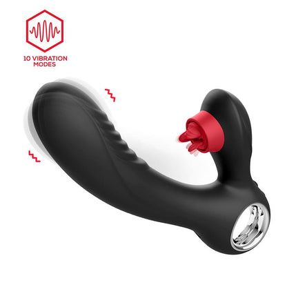 INTOYOU - NIZA VIBRADOR CON CALOR Y TRIPLE LENGUA ESTIMULADORA DE CLÍTORIS