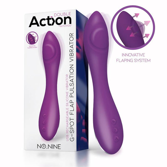 ACTION - NO. NINE VIBRADOR PUNTO G FUNCIÓN DE PULSACIÓN USB MAGNÉTICO SILICONA