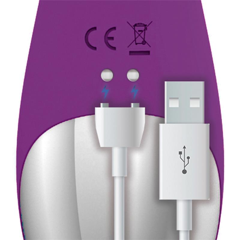 ACTION - NO. NINE VIBRADOR PUNTO G FUNCIÓN DE PULSACIÓN USB MAGNÉTICO SILICONA
