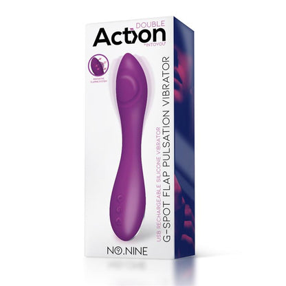 ACTION - NO. NINE VIBRADOR PUNTO G FUNCIÓN DE PULSACIÓN USB MAGNÉTICO SILICONA