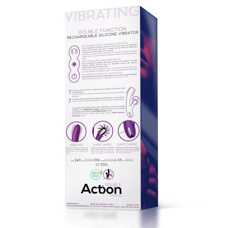 ACTION - NO. ONE VIBRADOR CON RUEDA ESTIMULADORA