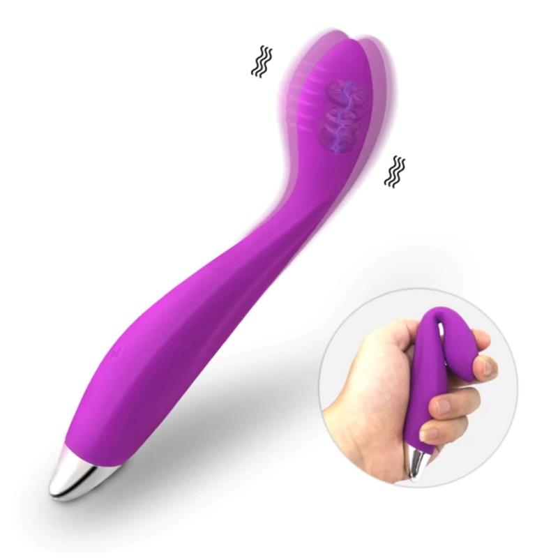 ACTION - NO. TEN VIBRADOR HIPER-FLEXIBLE PUNTO-G USB MAGNÉTICO SILICONA