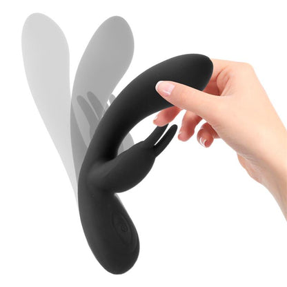 TARDENOCHE - NOIR VIBRADOR SILICONA LÍQUIDA INYECTADA 2 MOTORES USB