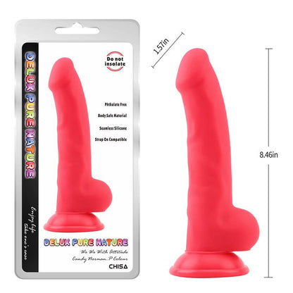 CHISA - NORMAN.P DILDO SILICONA LÍQUIDA ROJO 21.5CM