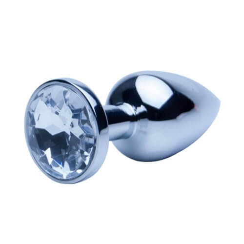 PRECIOUS METALS - SILVER BUTT PLUG-LARGE