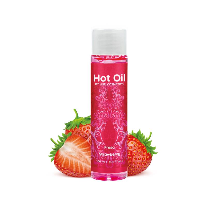 NUEI COSMETICS - NUEI ACEITE HOT OIL EFECTO CALOR FRESA 100 ML