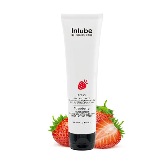 NUEI COSMETICS - NUEI LUBRICANTE A BASE DE AGUA INLUBE FRESA 100 ML