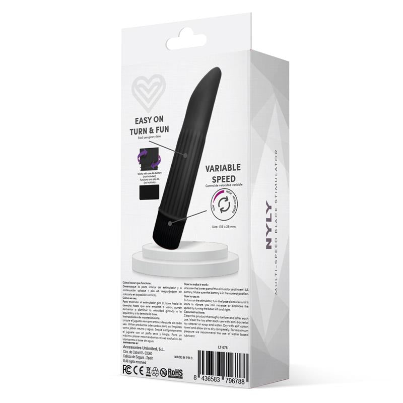 LATETOBED - NYLY ESTIMULADOR MULTI-VELOCIDAD NEGRO