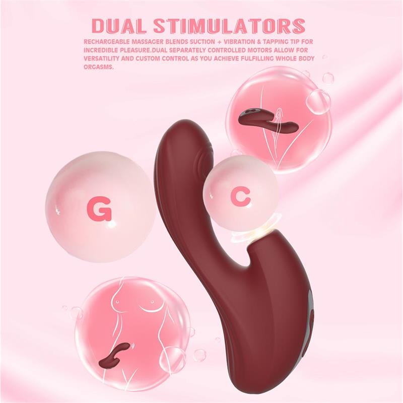CHISA - NYMPH VIBRADOR CON GOLPETEO Y SUCCION