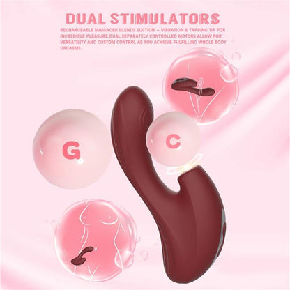 CHISA - NYMPH VIBRADOR CON GOLPETEO Y SUCCION