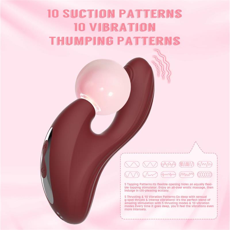CHISA - NYMPH VIBRADOR CON GOLPETEO Y SUCCION