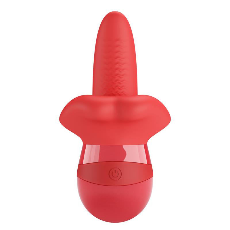 PRETTYLOVE - OBELIA ESTIMULADOR CON VIBRACIÓN Y MOVIMIENTO LENGUA