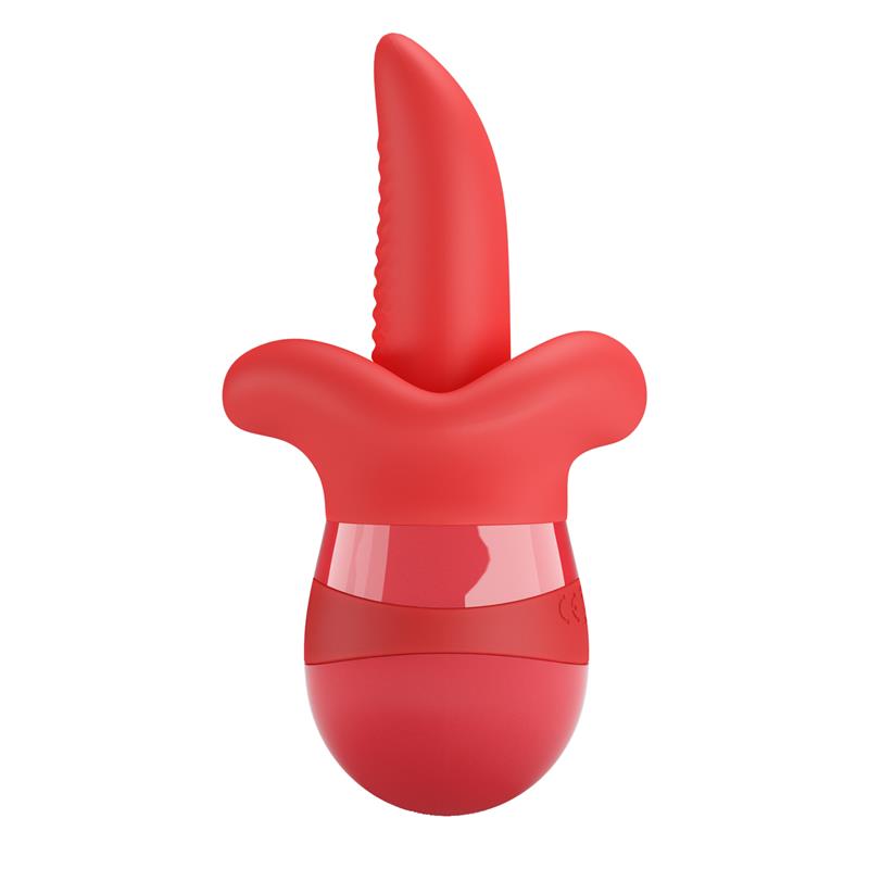 PRETTYLOVE - OBELIA ESTIMULADOR CON VIBRACIÓN Y MOVIMIENTO LENGUA