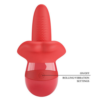 PRETTYLOVE - OBELIA ESTIMULADOR CON VIBRACIÓN Y MOVIMIENTO LENGUA