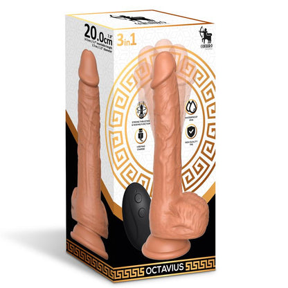 CENTAURO - OCTAVIUS DILDO CON VIBRACIÓN, THRUSTING Y WAVING 360º 7.8 - 20 CM