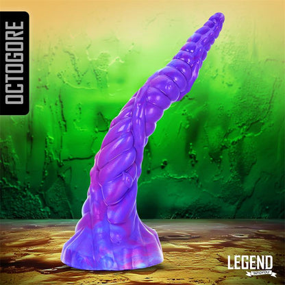LEGEND - OCTOGORE DILDO UNICORNIO SILICONA LÍQUIDA 28 CM