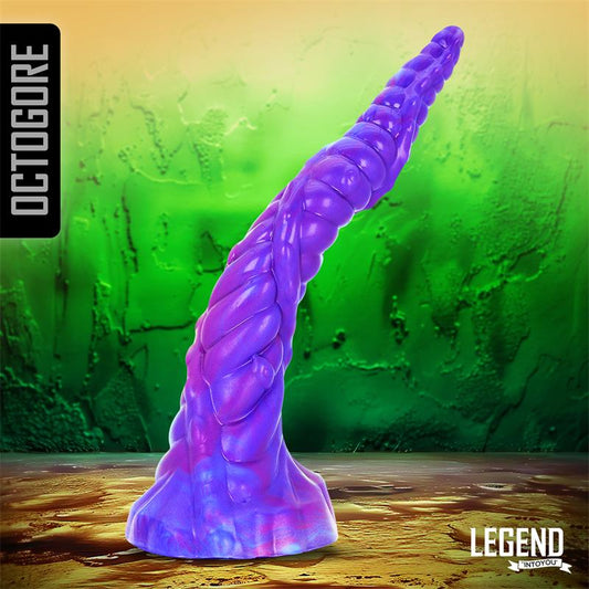 LEGEND - OCTOGORE DILDO UNICORNIO SILICONA LÍQUIDA 28 CM
