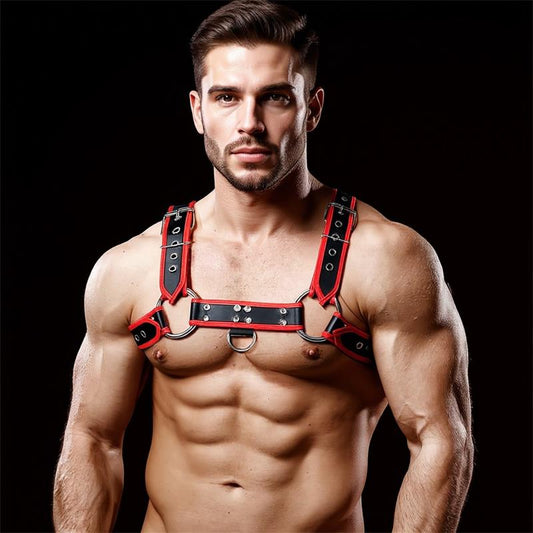 INTOYOU BDSM LINE - ODISEO ARNÉS MASCULINO PARA EL PECHO CUERO VEGANO