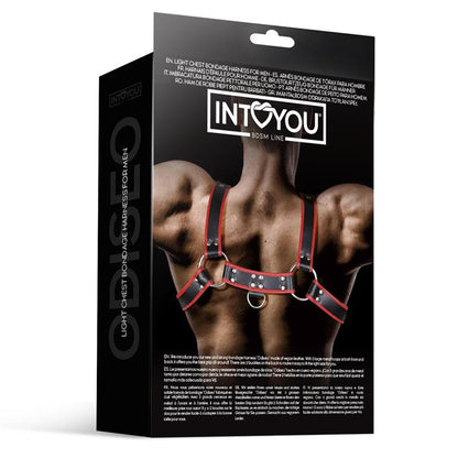 INTOYOU BDSM LINE - ODISEO ARNÉS MASCULINO PARA EL PECHO CUERO VEGANO