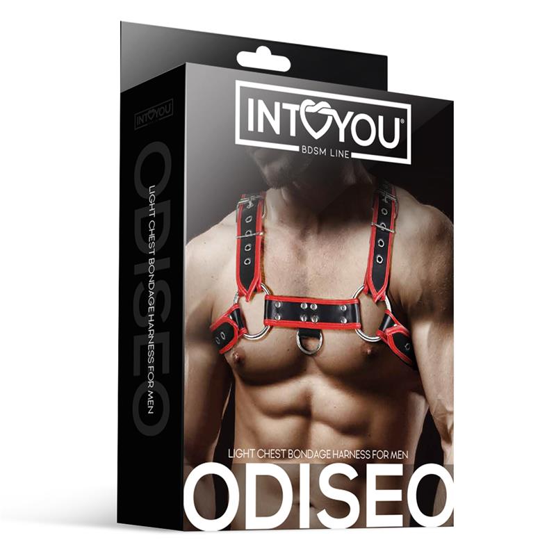 INTOYOU BDSM LINE - ODISEO ARNÉS MASCULINO PARA EL PECHO CUERO VEGANO